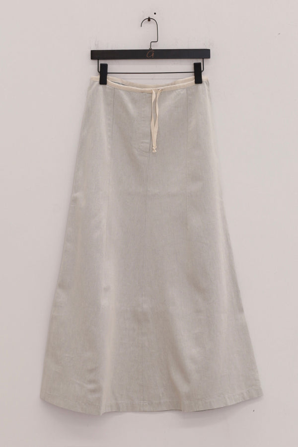 BASERANGE French ARTHUR light-colored denim skirt BAS-SKAR-DE-SU25-ECRU
